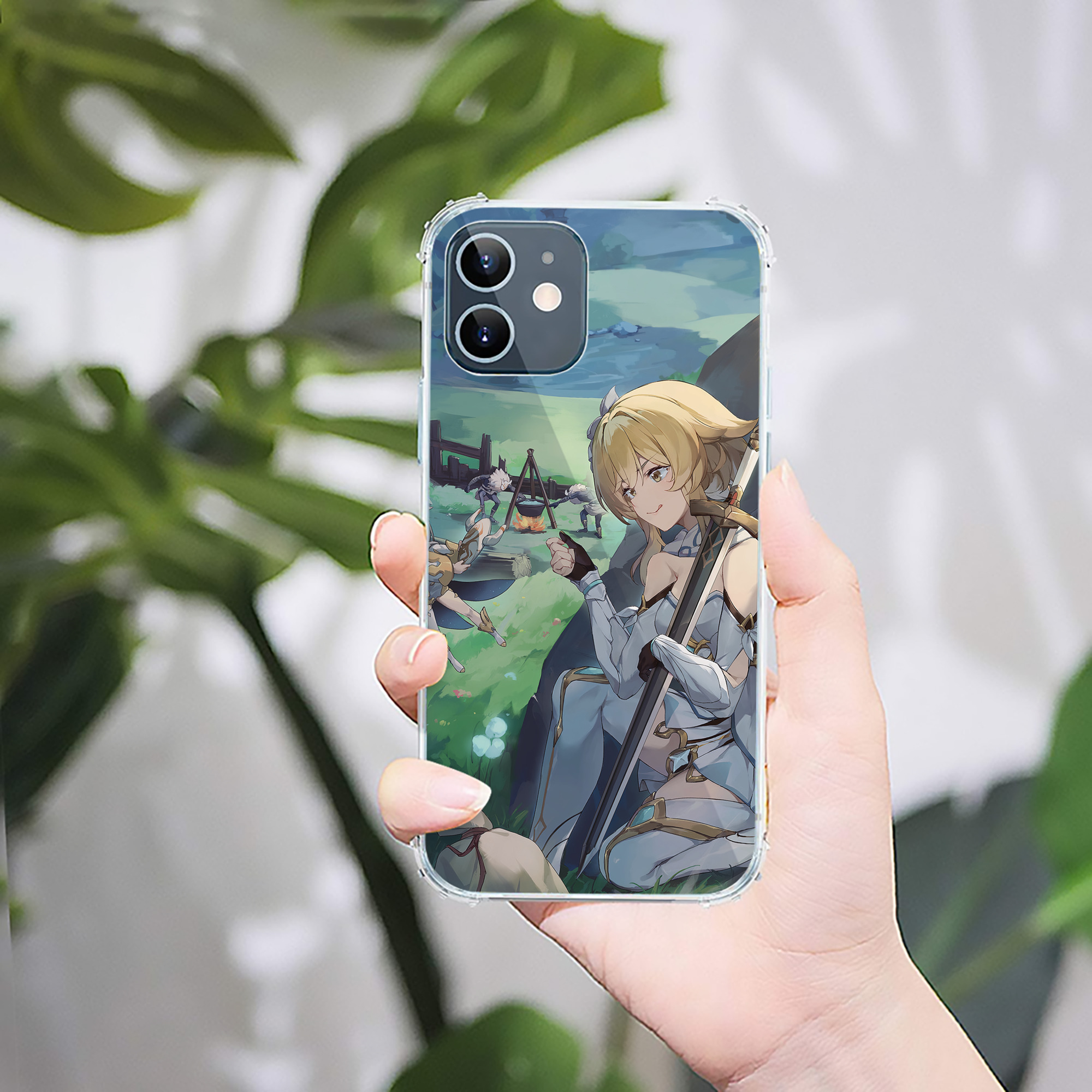 げんし神 genshin 【iPhone 12シリーズ対応】透明スマホケース（クリアソフトケース）